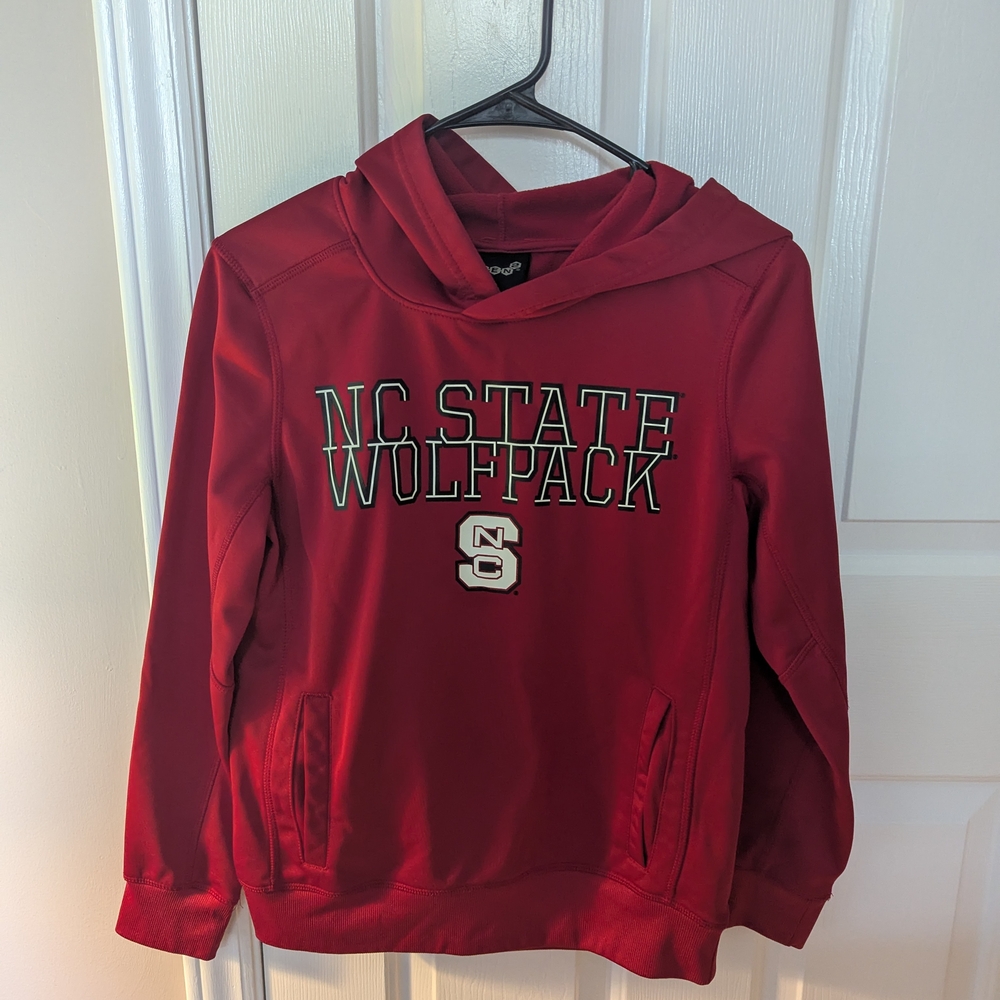 Red NC State Wolfpack Kids Hoodie